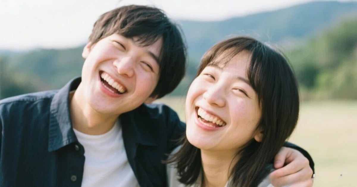 🕊️笑いは心を結ぶ光✨「一緒に笑えるって幸せだね」に込める温もり